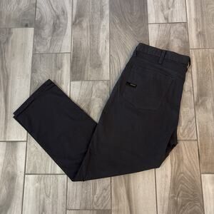 Ariat Rebar Pants Mens 38/32 M4 Relaxed Straight Gray Canvas Carpenter Workwear